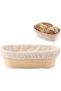 Bread Proofing Basket, Oval Handmade Banneton Bread Proofing Basket, Dough Scraper, Proofing
