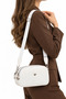 Women's Shoulder and Crossbody Bag Soft Textured 3-Compartment Daily Stylish Handbag