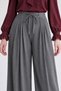 Waist Tie Detailed Trousers Dark Gray - 4