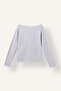 Slim Fit Large Collar Raglan Long Sleeve Basic T-Shirt Girl Child I8377A826Au - 2