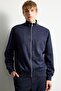 Ultra Soft Slim Fit Stand Collar Lined Suede Seasonal Coat with Zipper Pockets D1524Ax26Au