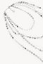 Silver color sequin multiple necklace - 4