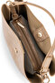Women's Faux Leather Taupe Shoulder Bag - 4