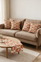 Artistic Woman's Face Double-Sided Printed Suede 5-Piece Lounge Set - 4 Cushion Covers 43X43 cm + Runner 140X40 cm - 2