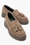 Genuine Leather Tassel Detailed Orthopedic Sole Women's Loafer Brown Billie