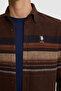 Men's Dark Brown Long Sleeve Shirt 50329674-Vr084 - 7