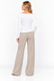 White Boat Neck Long Sleeve Basic T-Shirt - Blouse - - 6