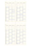 2027 Year Linen Weekly Planner Checkered Pocket Agenda 9X18 cm Frog - 7