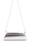 Envelope Model Metallic Texture Berlin Women's Shoulder Bag Silver - 4