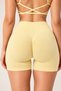 Women's High Waist Scrunch Butt Lifting Short Shorts Leggings Push up Fitness Sports Leggings - 2