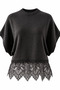 Lace Detailed Bat Sleeve Knitwear Blouse - 2