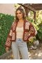 Large Motif Crop Cardigan