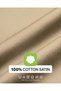 210TC Solid Double Flat Sheet 3-Piece Set, Ivory – 1 Flat Sheet 206 x 250 cm + 2 Pillowcases 50 x 75 cm | Double Bed Sheet Set - 6
