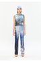 Printed Transparent Blue Trousers
