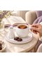 Ceramic Espresso Cup and Saucer Set with Cat Figure – Cute Design Mini Coffee Cup
