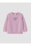 Two Mt Shop Quality Lilac Printed Standard & Regular Girls' Sweatshirt