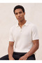 Smart Polo T-shirt with Ribbed Texture - 5