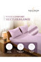 210TC Solid Double Flat Sheet 3-Piece Set, Ivory – 1 Flat Sheet 206 x 250 cm + 2 Pillowcases 50 x 75 cm | Double Bed Sheet Set - 2