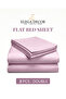210TC Solid Double Flat Sheet 3-Piece Set, Ivory – 1 Flat Sheet 206 x 250 cm + 2 Pillowcases 50 x 75 cm | Double Bed Sheet Set - 3