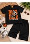 Boy's Crew Neck Printed T-Shirt and Shorts 2-Piece Set