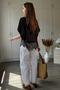 Lace Detailed Bat Sleeve Knitwear Blouse - 4