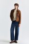 Faux Suede Boxy Fit Coat - 2