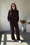 High Collar Button Detailed Palazzo Suit - 8