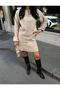 Women's Premium Quality Buttoned Cardigan Skirted Knitwear Set - 4