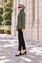 Double-Breasted Belt-Detached Trench Coat-Khaki - 3