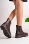 Women's Bitter Brown Thermo Rubber Sole Rubber Boots - 3