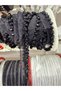 Black Glass Beaded Decorative Strip Sewing Accessory Accessory Clothing Hobby Applique