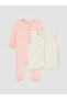 Esvab • Modern & Distinctive Zero Roba Collar Baby Girl Jumpsuit and Vest - 2