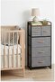 Fabric Storage Dresser 5-Drawer Tower with Metal Frame - 5