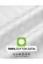 210TC Stripe Double Flat Sheet 3-Piece Set, Ivory – 100% Cotton Satin | 1 Flat Sheet 206 x 250 cm + 2 Pillowcases 50 x 75 cm - 3
