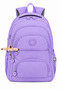 Set of 2 Luxury Crinkle Fabric High School and Middle School Backpack + Pen Holder, Monkey Keychain Gift - 2