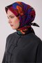 Floral Pattern Twill Silk Scarf 4413D