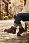 Brown Fur Lined Short Cold-Resistant Suede Women's Boots & Booties