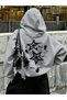 Star Detail Oversize Unisex Sweatshirt