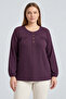 Winter Hair Knitwear Buttoned Soft Blouse