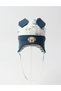 Puppy hat, gray-blue pattern - 2