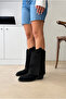 Women's Boots Black Suede - 3