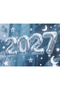 New Year 2027 Foil Balloon Each Number Size 36 - 40 cm Silver - 2