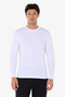 Men's White Crew Neck Micro Modal Extra Soft Comfortable Fit Long Sleeve T-Shirt 945 - 2