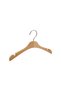 Wooden B002 Young-Women's 38cm Clothes, Blouses, Shirts Hanger 6 Pieces Natural Color - 2