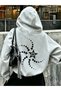 Star Detail Oversize Unisex Sweatshirt
