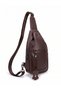 Genuine Leather Men's Crossbody Chest Bag - Multi-Compartment Body Bag Sling Bag - 7