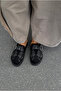 Women's slippers black suede - 3