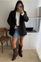 Women's Boots Aci Brown Suede - 6