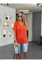 Women's Short Sleeve V-Neck Blouse - 2