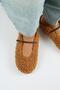 Rirta Women's Tedy Flat Elegant Buckle Tan Slippers - 8